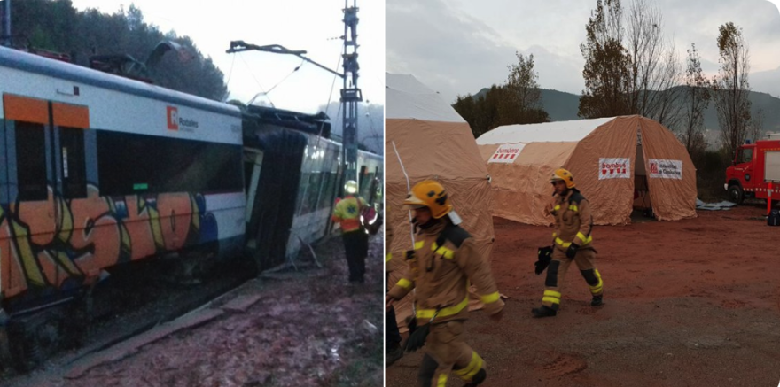 Εκτροχιασμός τρένου στη Βαρκελώνη - Ένας νεκρός, τουλάχιστον έξι τραυματίες