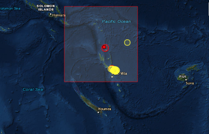Ισχυρή σεισμική δόνηση 6 Ρίχτερ στα νησιά Βανουάτου