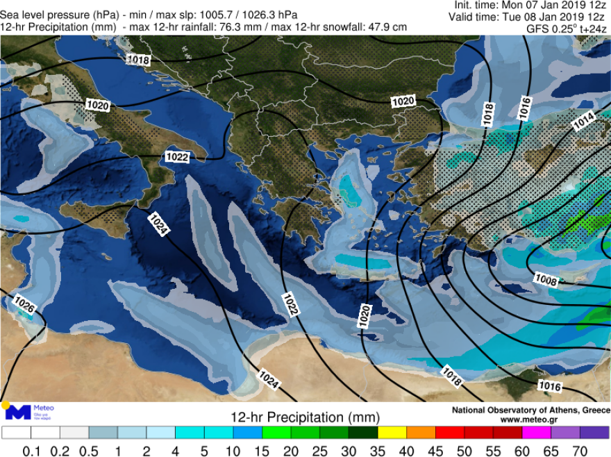 Στα λευκά η Αττική από τον Τηλέμαχο: Χιόνι και στο κέντρο της Αθήνας