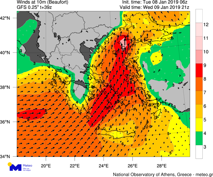 Καιρός: Έρχεται η «Υπατία» με χιόνια μέχρι το μεσημέρι - Ακολουθούν καταιγίδες και νοτιάδες 9 μποφόρ