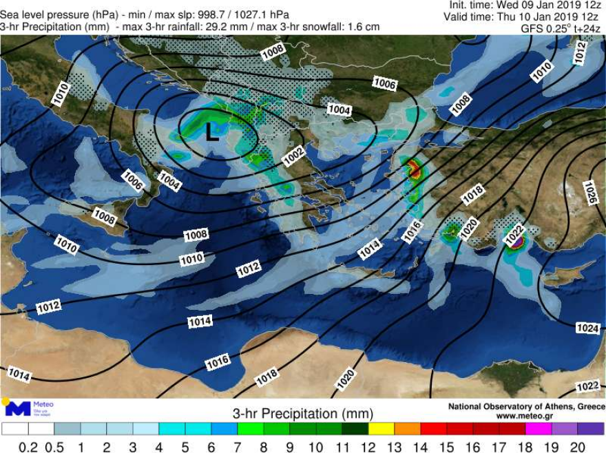 H «Υπατία» επιμένει με καταιγίδες, χιόνια στα βόρεια ορεινά και προβλήματα