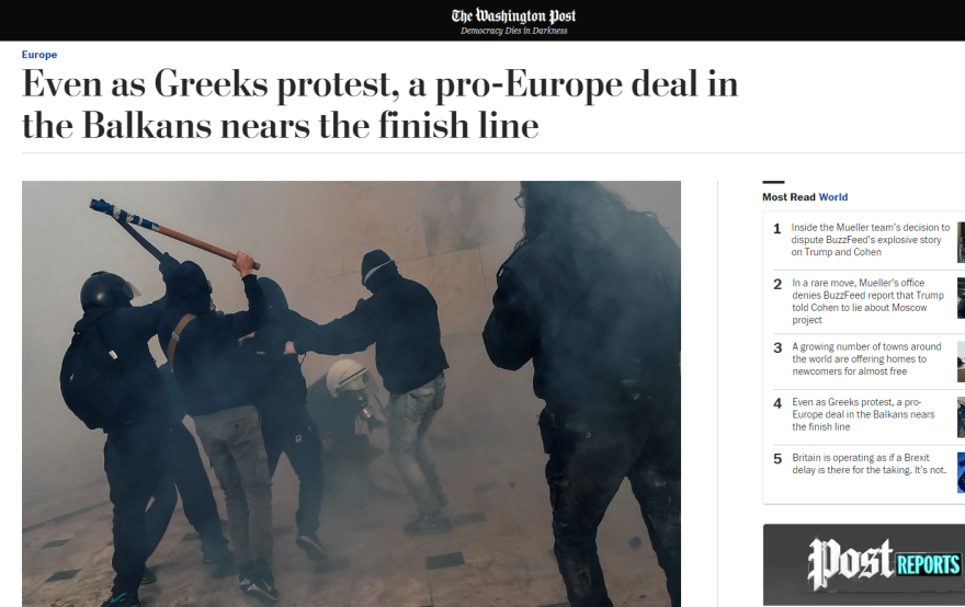 Ξένος Τύπος: Τον γύρο του κόσμου έκαναν τα επεισόδια στο Σύνταγμα