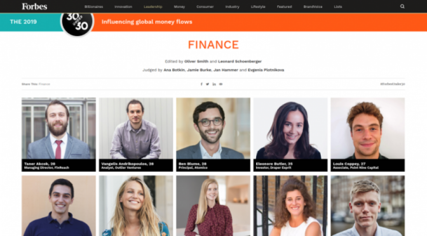 Forbes: Ένας Έλληνας στη λίστα «30Under30» 