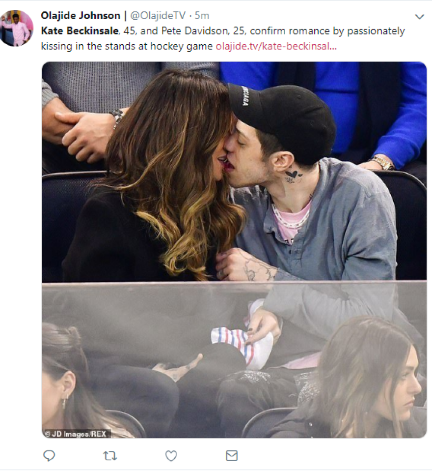 Τα καυτά φιλιά της Κέιτ Μπέκινσεϊλ με τον 25χρονο Πιτ Ντάβιντσον