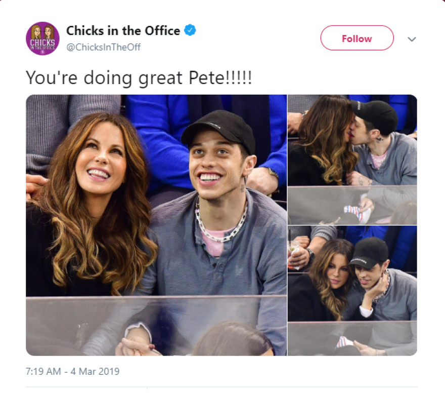 Τα καυτά φιλιά της Κέιτ Μπέκινσεϊλ με τον 25χρονο Πιτ Ντάβιντσον