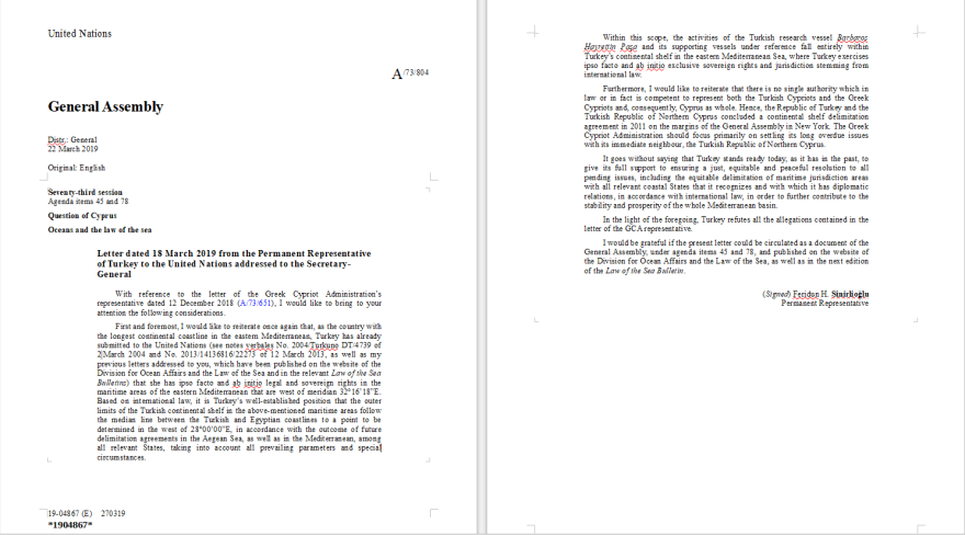 Έγγραφο – ντοκουμέντο: Η Τουρκία διεκδικεί από Κύπρο μέχρι Κρήτη 
