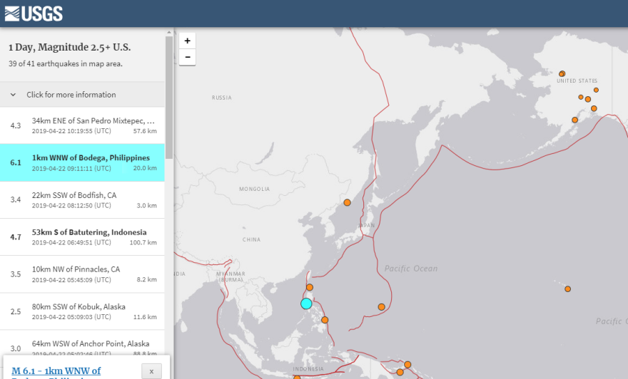 Σεισμός 6,1 Ρίχτερ στις Φιλιππίνες