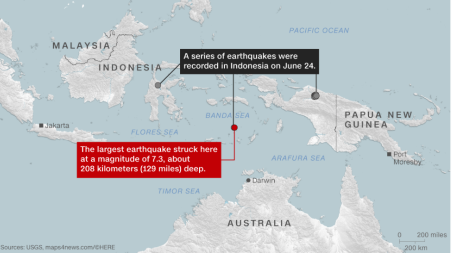 Σεισμός: Δείτε βίντεο - φωτογραφίες από τα 7,3 Ρίχτερ στην Ινδονησία 