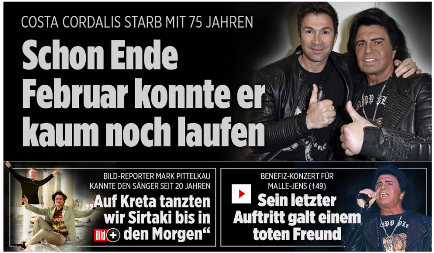 Κώστας Κορδάλης: Έφυγε από τη ζωή ο δημοφιλής Έλληνας της Γερμανίας 