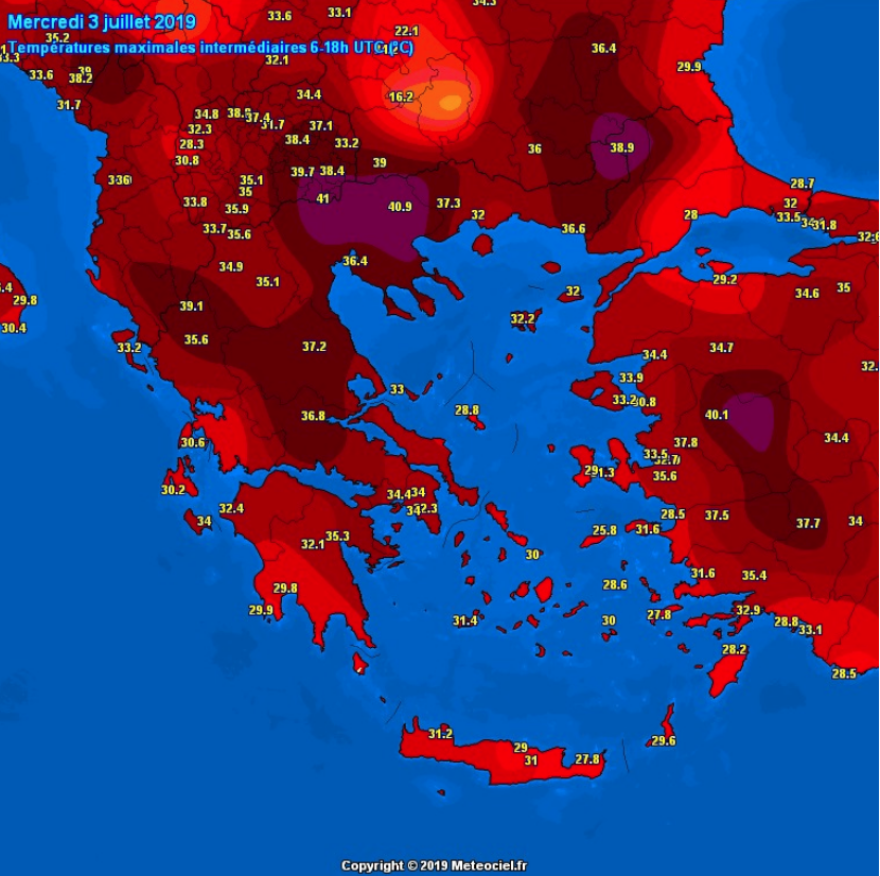 Καιρός: «Χτύπησε» 40άρι στο Αγρίνιο - Ποιες περιοχές «καίγονται» από τον καύσωνα 