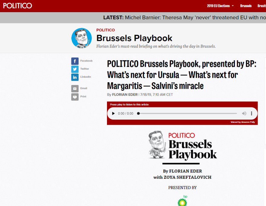 Politico: O Μαργαρίτης Σχοινάς θα είναι ο νέος Έλληνας επίτροπος στην Κομισιόν 