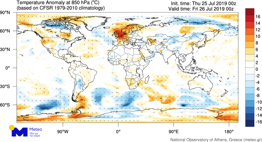 Καύσωνας στην Ευρώπη: Παρίσι όπως... Βαγδάτη με 42,6 βαθμούς Κελσίου!