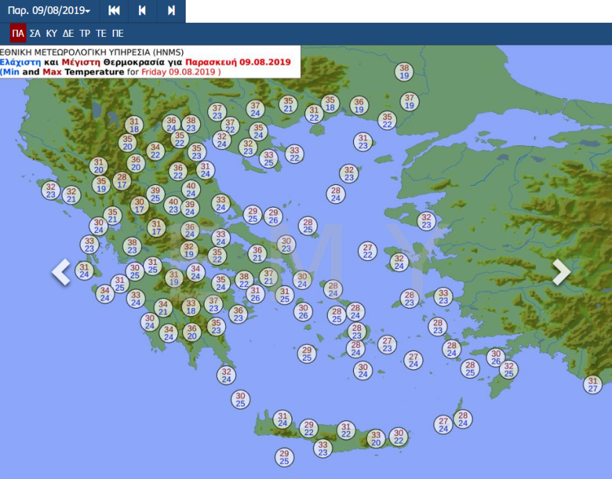 Δεκαπενταύγουστος με καύσωνα: Δείτε ποιες περιοχές θα «ψηθούν» 