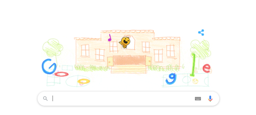 Άνοιξαν τα σχολεία: Στο doodle google η έναρξη της νέας σχολικής χρονιάς 
