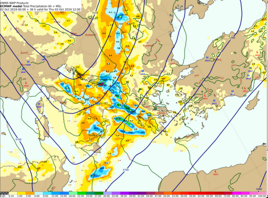 Καιρός: Έρχονται ισχυρές καταιγίδες και χαλάζι - Βίντεο και χάρτες με την πρόγνωση