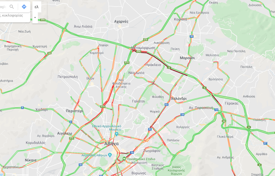 Καραμπόλα με 7 ΙΧ στην Αττική Οδό - Τεράστιο μποτιλιάρισμα και ουρές χιλιομέτρων