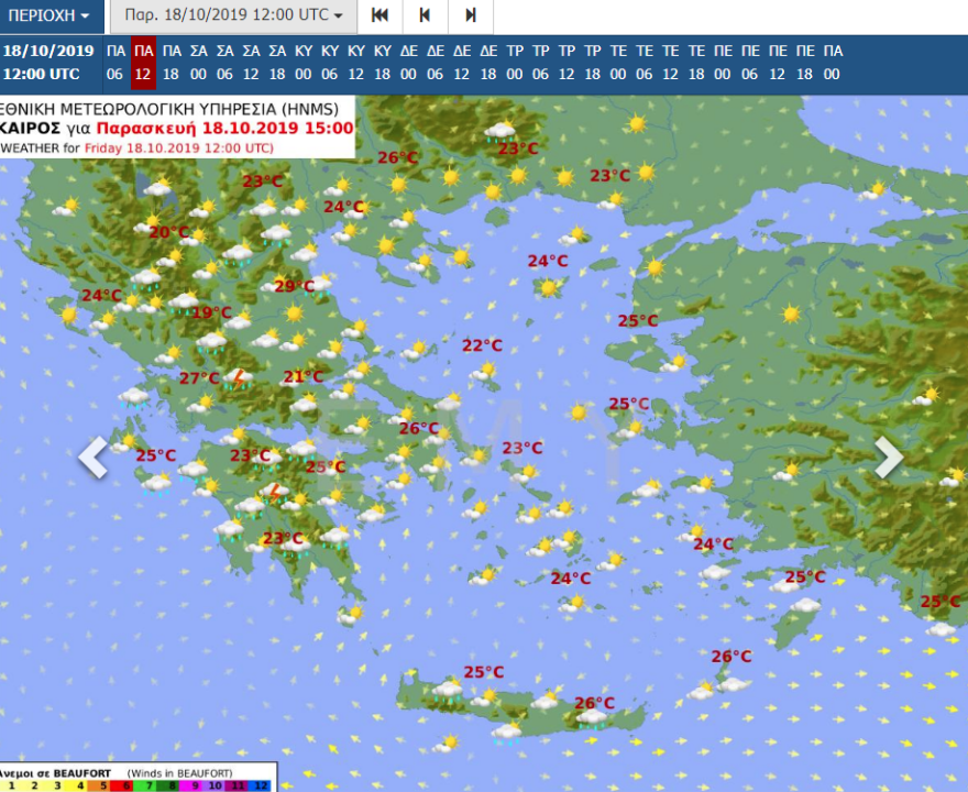 Ο καιρός σήμερα: Συννεφιασμένη Παρασκευή με 29 βαθμούς 