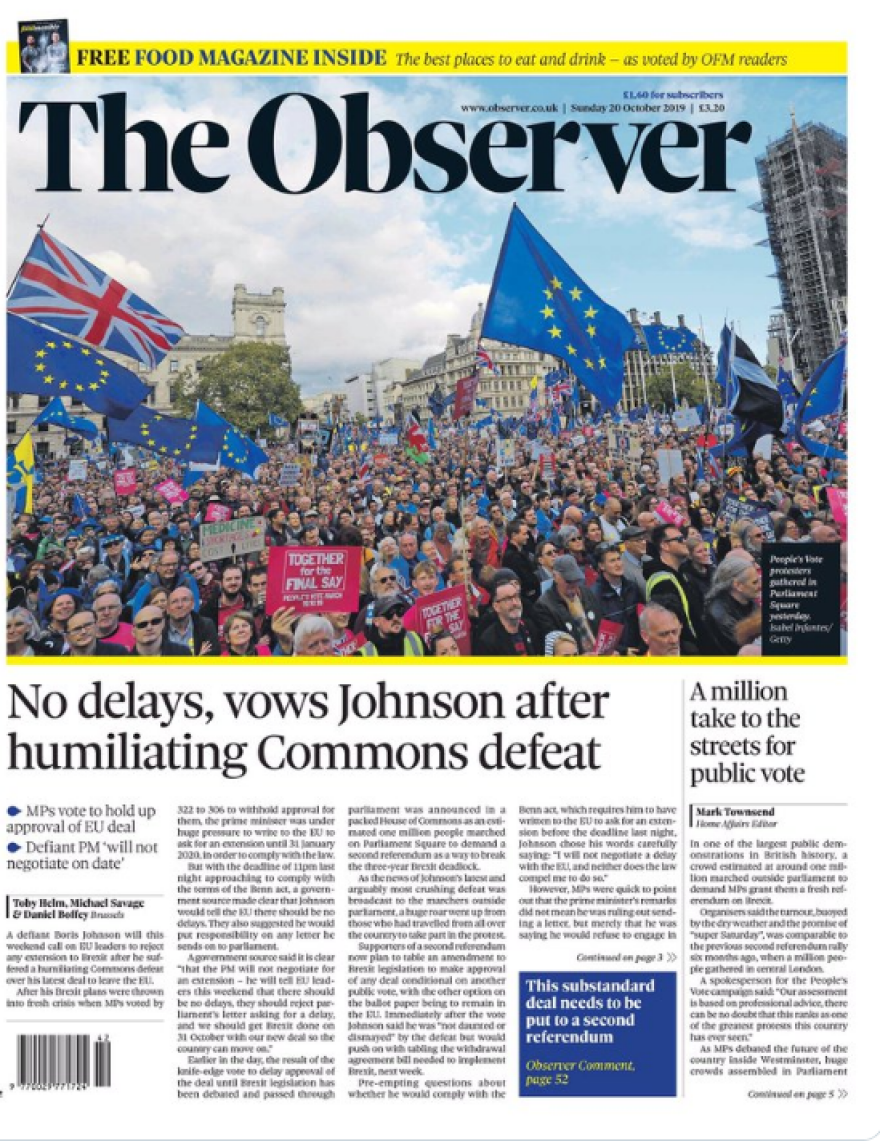 Brexit: Οι επιστολές Τζόνσον και η νέα ψηφοφορία - Στάση αναμονής από την Ε.Ε.