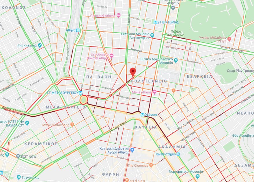 Κίνηση: Κλειστή η Μάρνη, λόγω συγκέντρωσης της ΠΟΕ - ΟΤΑ 