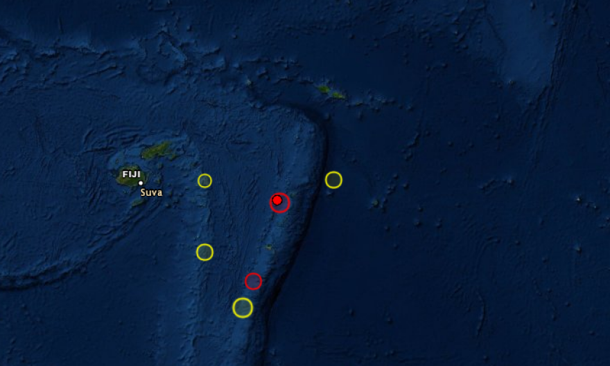 Σεισμός 6,6 Ρίχτερ ανοιχτά των Νησιών Φίτζι