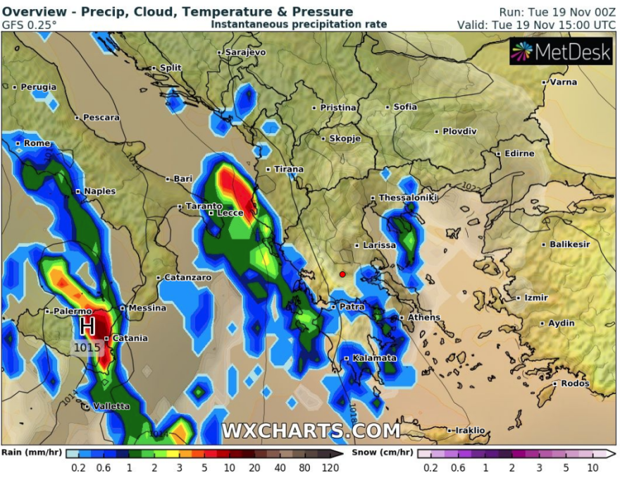 Καιρός: Έκτακτο δελτίο επιδείνωσης  - Βροχές και καταιγίδες σε όλη τη χώρα 