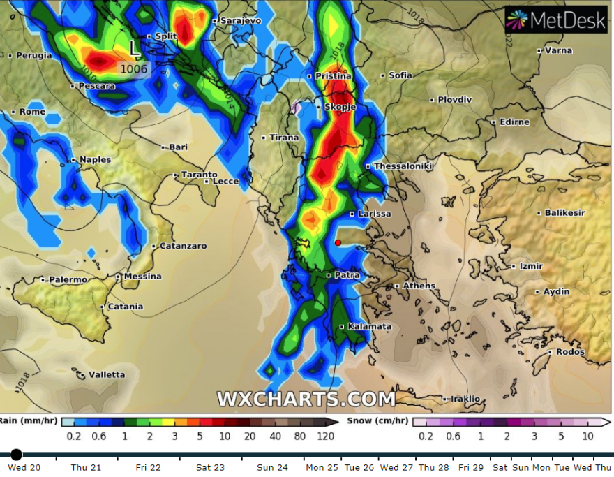 Καιρός: Η κακοκαιρία «χτυπά» τώρα δυτική Μακεδονία και Πελοπόννησο - Δείτε χάρτες