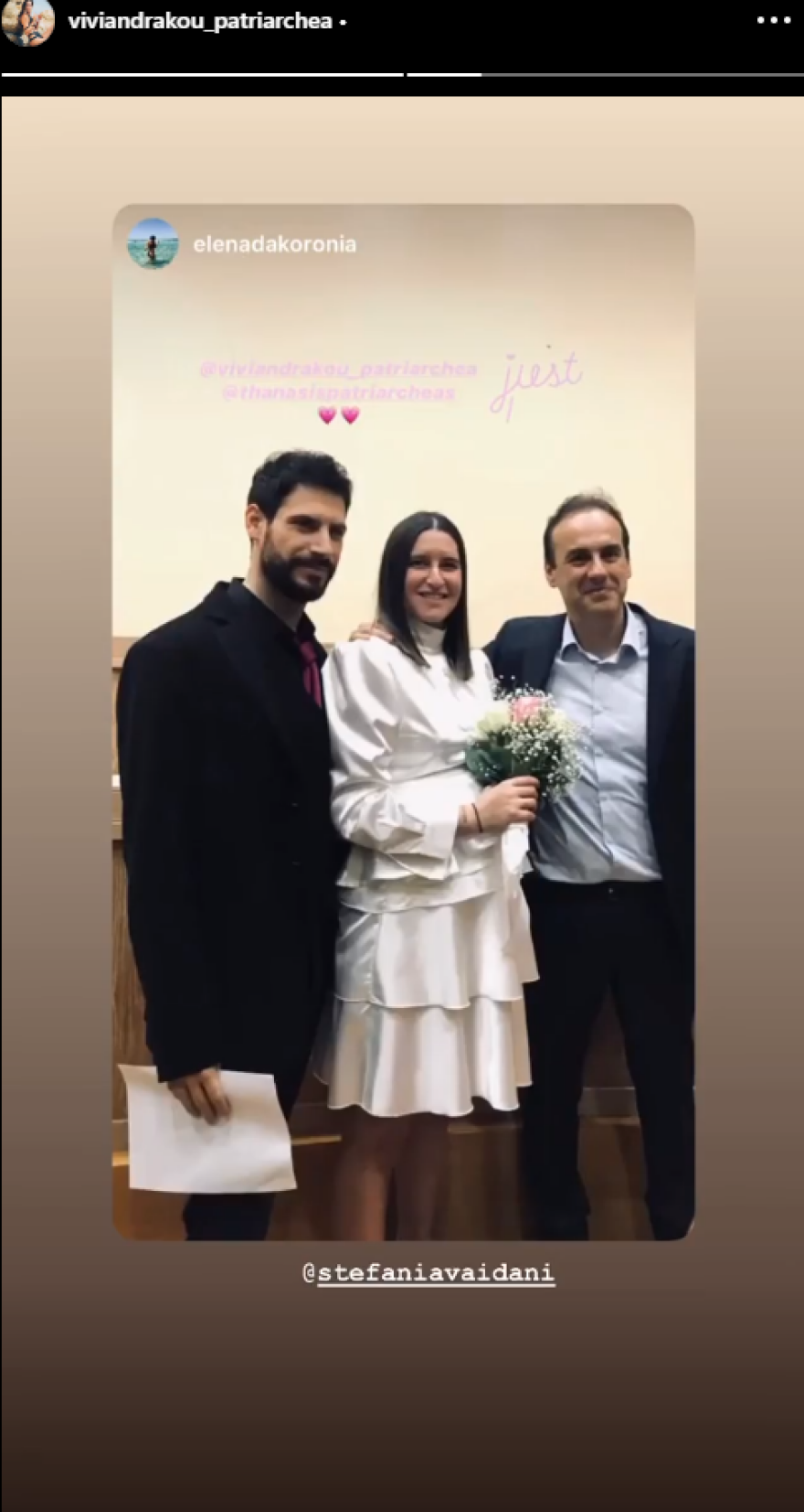 Θανάσης Πατριαρχέας-Βίβιαν Δράκου: Παντρεύτηκαν χθες στο Δημαρχείο Γλυφάδας, δύο μήνες πριν γίνουν γονείς