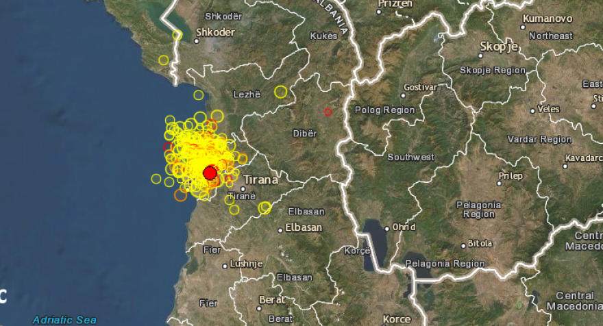 Αλβανία: Μετασεισμός 4,4 Ρίχτερ «ξύπνησε» τους κατοίκους σε Δυρράχιο και Τίρανα