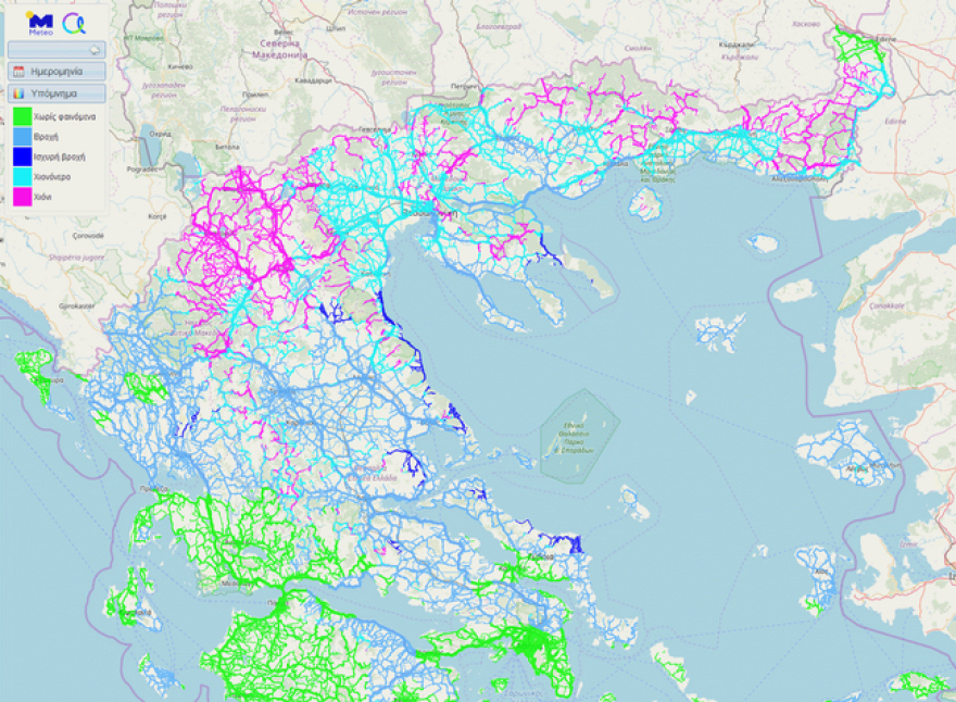 Καιρός: Χιόνισε στα ορεινά της Θεσσαλονίκης - Στον πάγο μέχρι την Πέμπτη όλη η χώρα