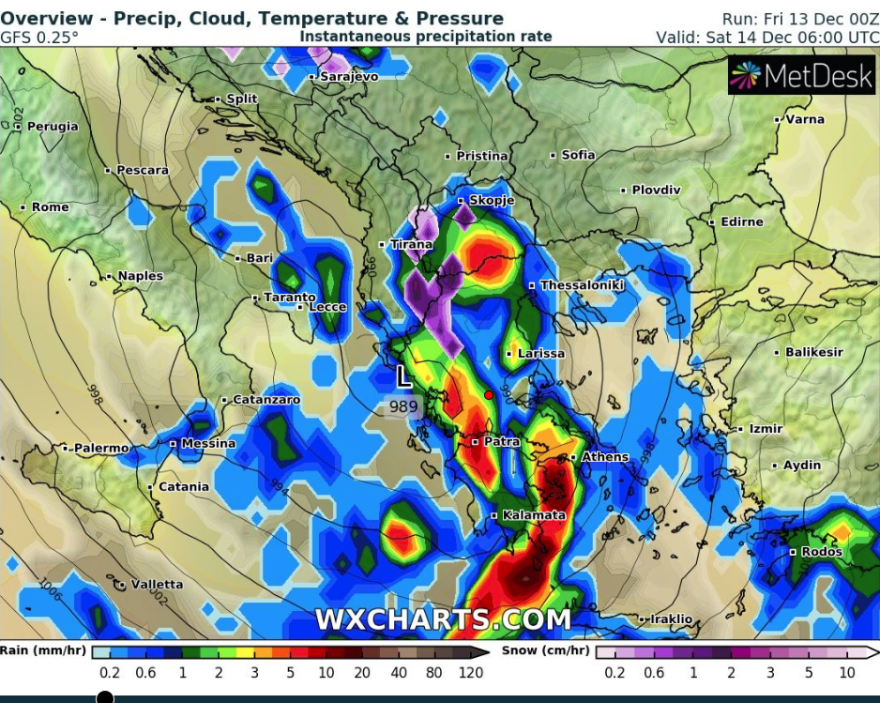 Καιρός - Έκτακτο δελτίο ΕΜΥ: Έρχονται βροχές, έντονες καταιγίδες και χαλάζι