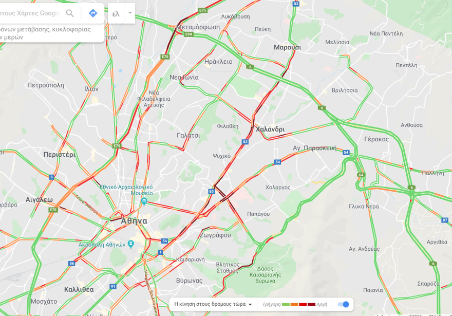 Κίνηση: Μεγάλο μποτιλιάρισμα στους δρόμους- Δεύτερος γύρος ταλαιπωρίας - Δείτε Live