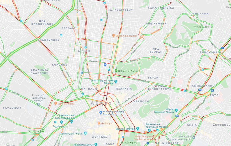 Αυξημένη κίνηση στην Αθήνα - Ποιους δρόμους να αποφύγετε 
