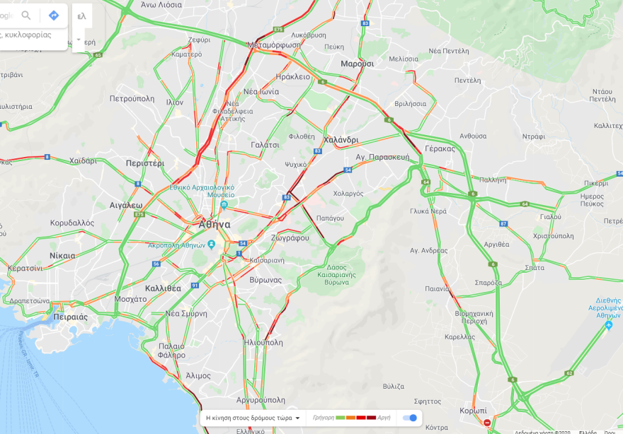 Κίνηση: Δευτέρα με μποτιλιάρισμα στους δρόμους - Ουρά χιλιομέτρων στην Ποσειδώνος 
