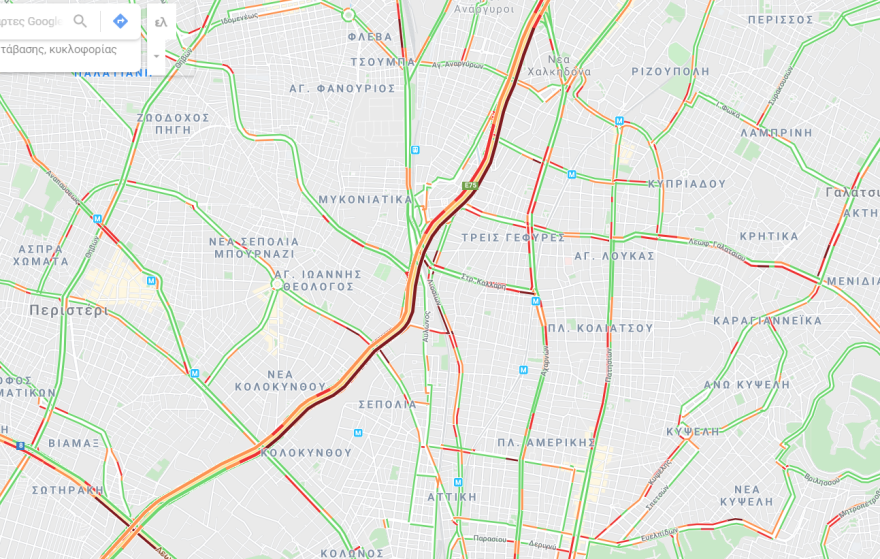 Κίνηση τώρα: Τεράστιο μποτιλιάρισμα στη λεωφόρο Σχιστού από τροχαίο - Χάος στην Αθηνών - Λαμίας