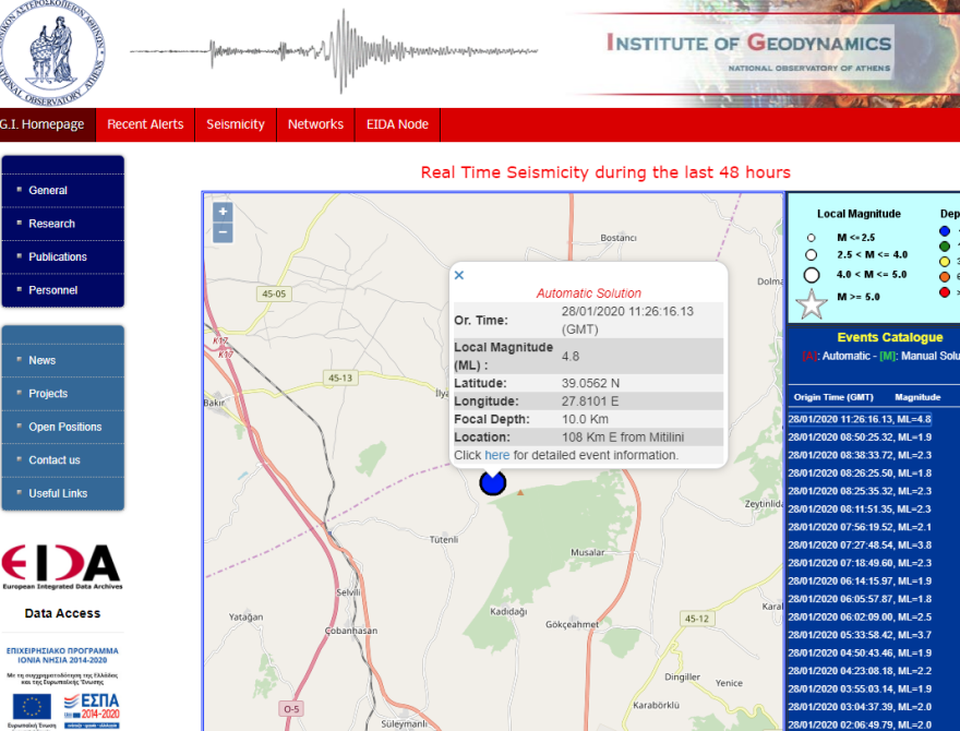 Σεισμός 4,9 Ρίχτερ στην Τουρκία 