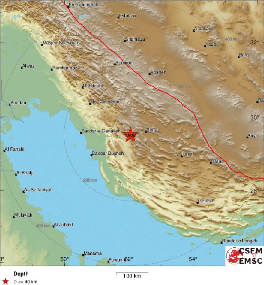 Σεισμός 5,1 Ρίχτερ στο νότιο  Ιράν