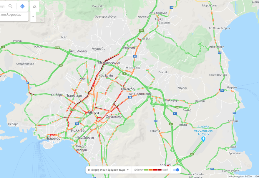 Κίνηση: Μποτιλιάρισμα χιλιομέτρων στην Αθηνών - Λαμίας, λόγω τροχαίου