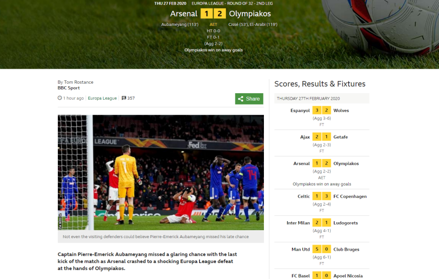 Ολυμπιακός: Επική πρόκριση επί της Άρσεναλ στους «16» του Europa League - Πάρτι στα αποδυτήρια - Δείτε βίντεο