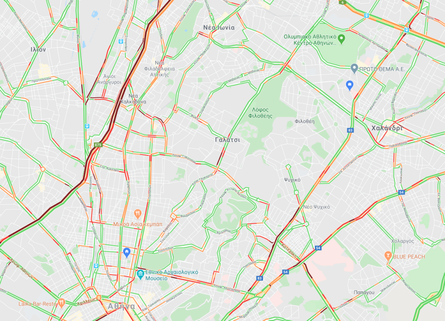 Κίνηση: Μποτιλιάρισμα στον Κηφισό - Ποιους δρόμους να αποφύγετε 