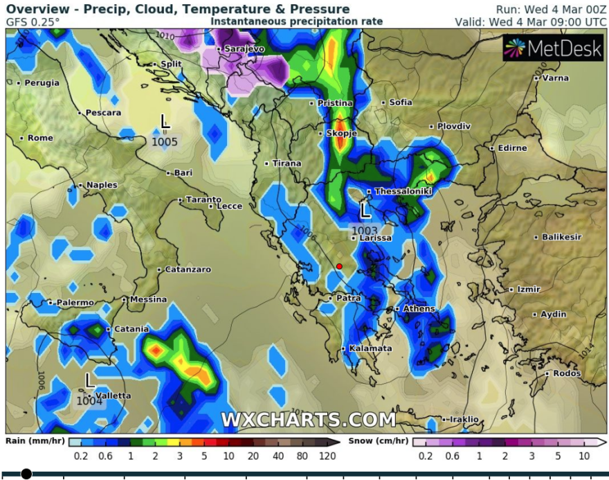 Καιρός: Πού θα «χτυπήσει» η κακοκαιρία - Με προβλήματα οι ακτοπλοϊκές συγκοινωνίες
