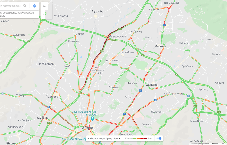 Κίνηση: Μποτιλιάρισμα τώρα στην Αθηνών - Λαμίας - Δείτε Live