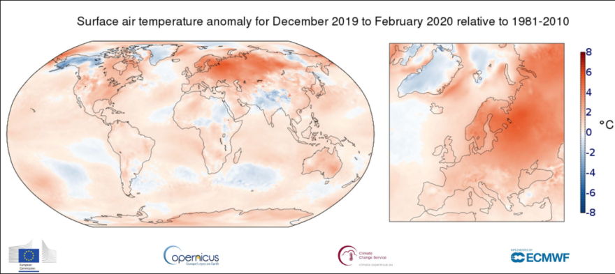 Καιρός: Ο φετινός χειμώνας ο πιο θερμός στην Ευρώπη από το 1855 - Δείτε χάρτες για την Ελλάδα