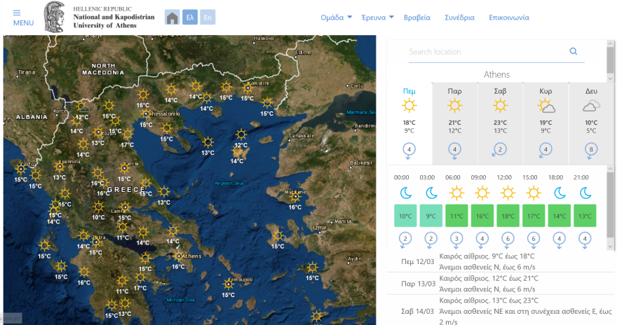 Καιρός στην Αθήνα: Υψηλές θερμοκρασίες με 20άρια - Δείτε χάρτες