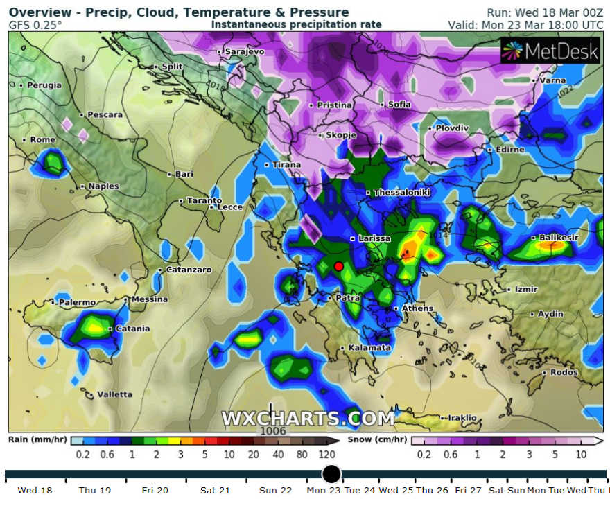 Καιρός: Νέα κακοκαιρία με βροχές και τσουχτερό κρύο σε όλη τη χώρα - Δείτε χάρτες 