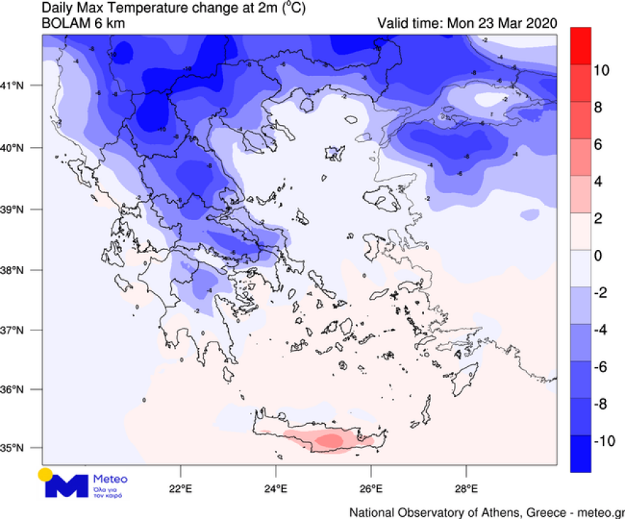 Καιρός: Δείτε σε χάρτες το διπλό «κύμα» κακοκαιρίας - Βροχές και σημαντική πτώση της θερμοκρασίας