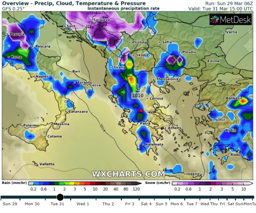 Καιρός: Αυτές τις περιοχές θα «χτυπήσει» η κακοκαιρία από την ερχόμενη εβδομάδα - Δείτε χάρτες