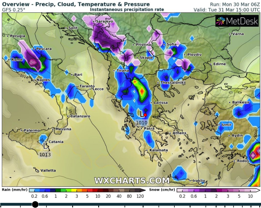 Καιρός: Διαβάστε πού θα σημειωθούν βροχές και καταιγίδες σήμερα - Πρωταπριλιά με κακοκαιρία