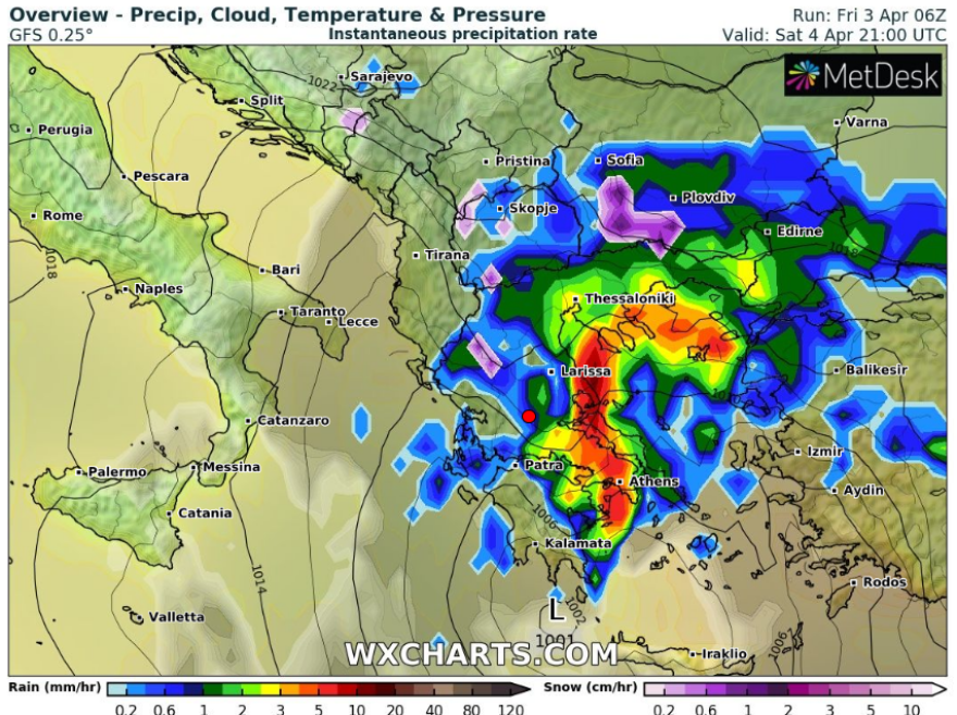 Καιρός - Έκτακτο δελτίο επιδείνωσης: Ισχυρές καταιγίδες, 9 μποφόρ και πτώση της θερμοκρασίας