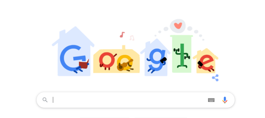 Κορωνοϊός - Google Doodle: Μείνετε σπίτι, σώστε ζωές, διώξτε τον κορωνοϊό 