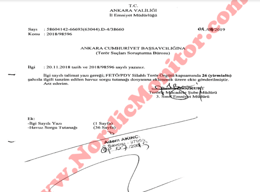 Τουρκικό έγγραφο αποκαλύπτει πώς η ΜΙΤ κατασκοπεύει Γκιουλενιστές στην Ελλάδα